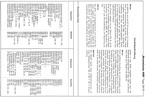 Westminster 400 24110; Schaub und Schaub- (ID = 469239) Radio