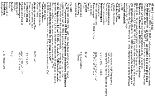 Tongenerator HS 1000 T; Schilling, Walter; (ID = 1630081) mod-past25