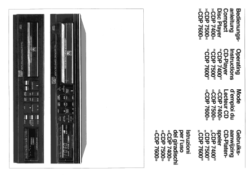 Compact Disc Player CDP 7400; Schneider (ID = 2367496) R-Player