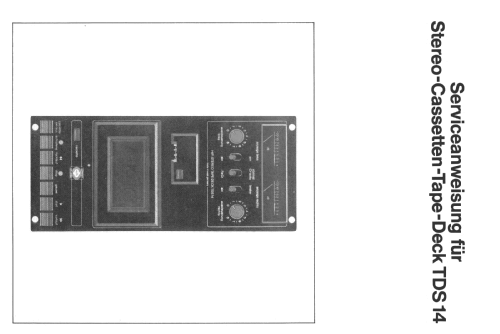 HiFi Stereo Tape Deck TDS 14; Schneider (ID = 1943546) R-Player