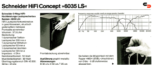 HiFi Concept 6035 LS; Schneider (ID = 1319602) Speaker-P