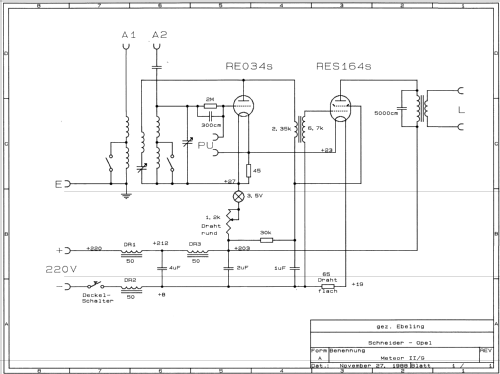 Meteor II G ; Schneider-Opel AG, (ID = 784502) Radio