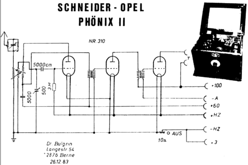 Phönix II SOP II; Schneider-Opel AG, (ID = 784560) Radio