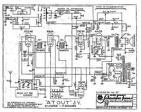 Atout 3V; Schneider Frères, (ID = 1601682) Radio