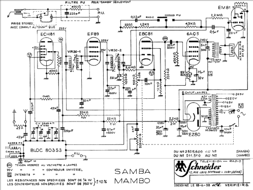 Mambo ; Schneider Frères, (ID = 1654749) Radio