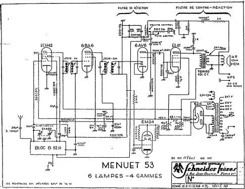 Menuet 53; Schneider Frères, (ID = 1654812) Radio