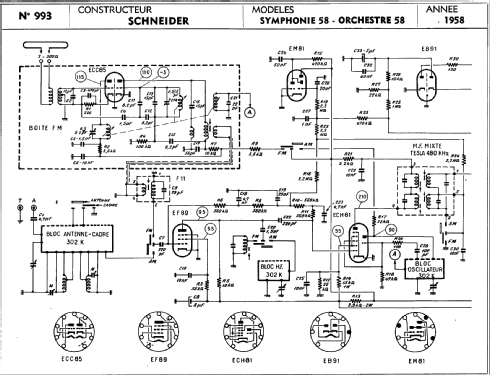 Symphonie FM 3D 58; Schneider Frères, (ID = 287286) Radio