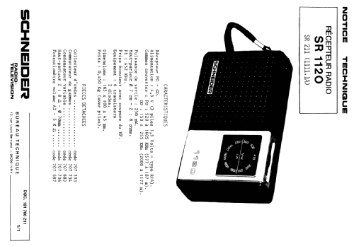 SR1120 ; Schneider Frères, (ID = 1878778) Radio