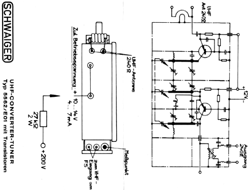 UHF-Converter-Tuner - Einbaufertig 5562/ E01 /E03; Schwaiger, Christian (ID = 2331994) Converter