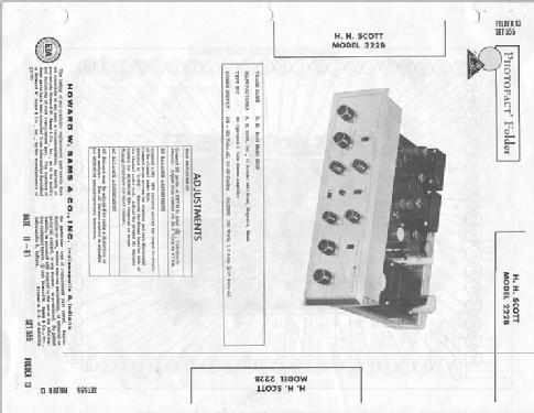 Stereomaster 222-B; Scott; H.H.; Maynard (ID = 1104411) Ampl/Mixer