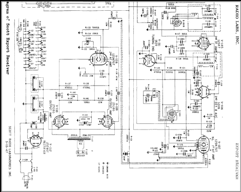 Export Receiver ; Scott Radio Labs.E.H (ID = 360623) Radio