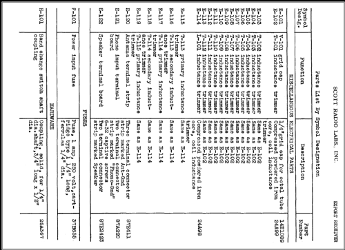 Export Receiver ; Scott Radio Labs.E.H (ID = 360646) Radio