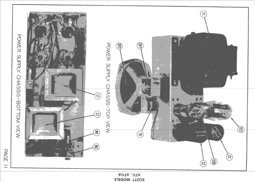 Projection Televison Receiver 6T11; Scott Radio Labs.E.H (ID = 1451438) Television