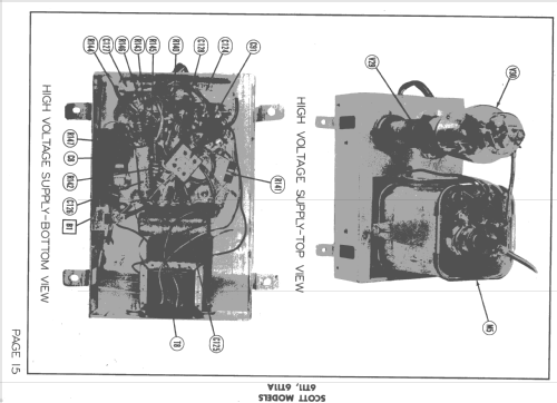 Projection Televison Receiver 6T11; Scott Radio Labs.E.H (ID = 1451442) Television