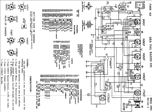 6P21 Series A; Sea Pal Radio Co., (ID = 434321) Radio