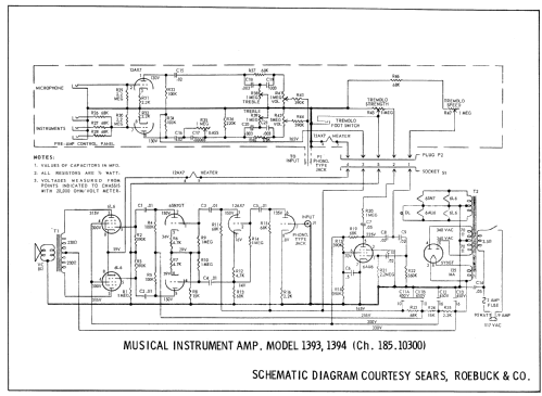 1394 Ch= 185.10300; Sears, Roebuck & Co. (ID = 778042) Ampl/Mixer