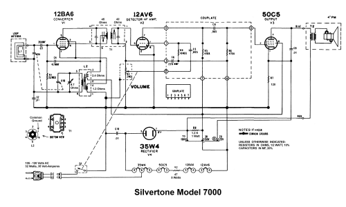 Silvertone 7000 ; Sears, Roebuck & Co. (ID = 2009771) Radio