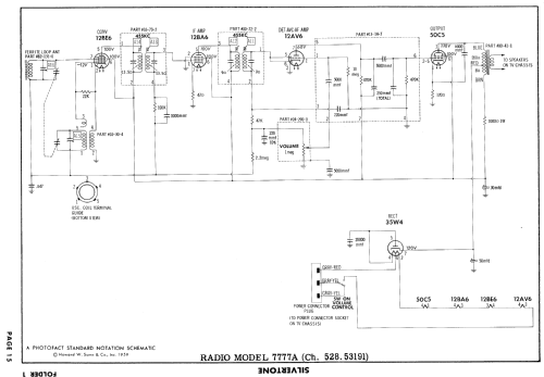 7777 Ch= 528.53190; Sears, Roebuck & Co. (ID = 907968) Television