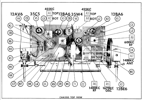 8015 Ch= 132.42900 Order=57D 8015; Sears, Roebuck & Co. (ID = 999905) Radio