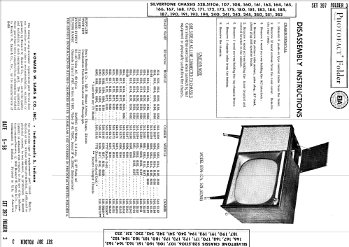 Silvertone 8114 Ch= 528.51106; Sears, Roebuck & Co. (ID = 1000463) Televisore