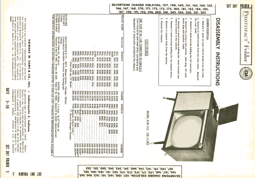 Silvertone 8163 Ch= 528.51190; Sears, Roebuck & Co. (ID = 2588264) Television