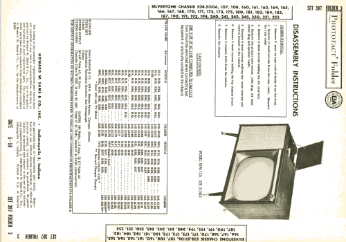 Silvertone 8197 Ch= 528.51250; Sears, Roebuck & Co. (ID = 2588976) Télévision