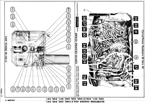 9104AQ Ch= 528.51340; Sears, Roebuck & Co. (ID = 886785) Television