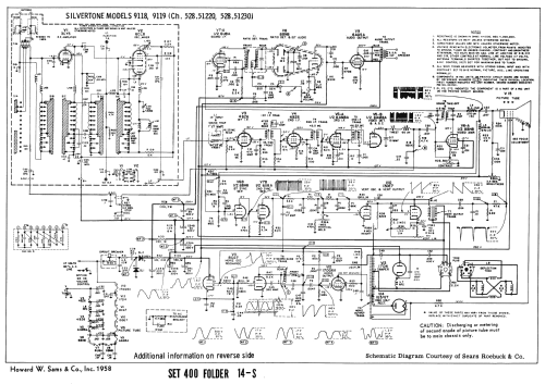 9119 Ch= 528.51230; Sears, Roebuck & Co. (ID = 2619233) Television