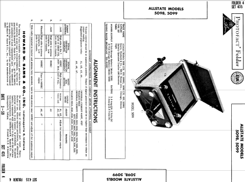 Allstate 5099 Ch= 833.50990; Sears, Roebuck & Co. (ID = 642865) Car Radio