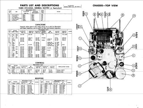 Allstate 6286-4 Ch= 528.6286-4; Sears, Roebuck & Co. (ID = 424183) Car Radio