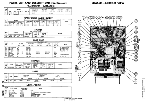 Allstate 6286-4 Ch= 528.6286-4; Sears, Roebuck & Co. (ID = 424184) Car Radio