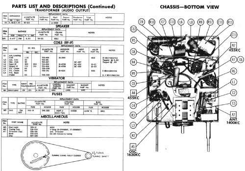 Allstate 6330 Ch= 528.63300; Sears, Roebuck & Co. (ID = 237675) Car Radio