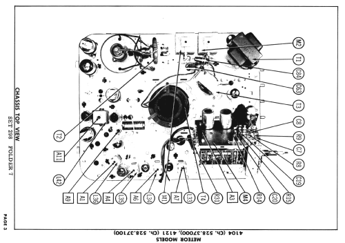 Meteor 4121 Ch= 528.37100; Sears, Roebuck & Co. (ID = 2673478) Television