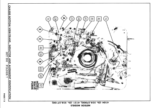 Meteor 4121 Ch= 528.37100; Sears, Roebuck & Co. (ID = 2673481) Television