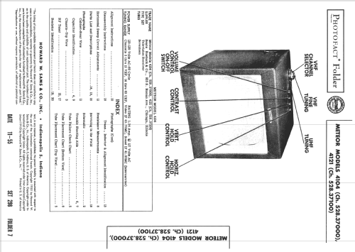 Meteor 4121 Ch= 528.37100; Sears, Roebuck & Co. (ID = 2673482) Television