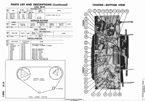 Silvertone 1017 Ch= 528.210-2 Order=57D 01017; Sears, Roebuck & Co. (ID = 982617) Radio