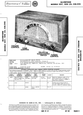 Silvertone 1017 Ch= 528.210; Sears, Roebuck & Co. (ID = 3098846) Radio