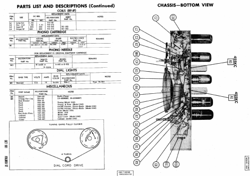 Silvertone 1045 and 1045L Ch= 528.194 Order=57F 01045; Sears, Roebuck & Co. (ID = 447771) Radio