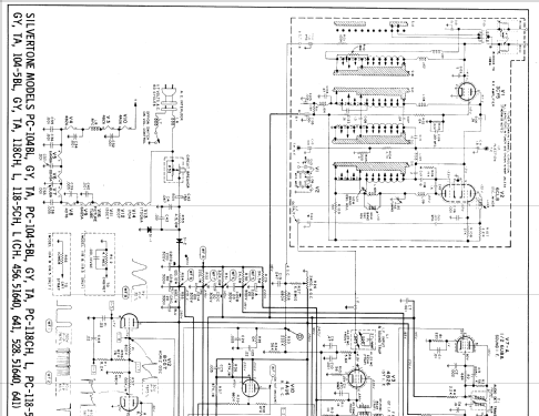 Silvertone 104-5BL, GY, TA Ch= 456.51640,641, 528.51640,641; Sears, Roebuck & Co. (ID = 617972) Television