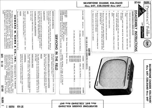 Silvertone 104-5BL, GY, TA Ch= 528.51641, -643, -645, -647; Sears, Roebuck & Co. (ID = 625292) Television