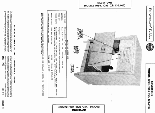 Silvertone 1054 Ch= 132.012 Order=57FM 1054; Sears, Roebuck & Co. (ID = 447834) Radio