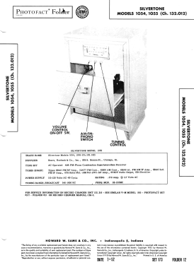 Silvertone 1055 Ch= 132.012 Order=57FM 1055; Sears, Roebuck & Co. (ID = 3074449) Radio