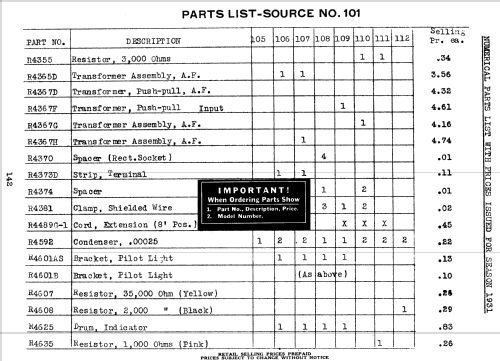 Silvertone 107A 7-Tube Screen Grid Order= 57DM 1074 or 1076; Sears, Roebuck & Co. (ID = 1272825) Radio