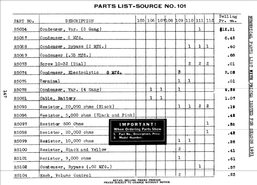 Silvertone 107A 7-Tube Screen Grid Order= 57DM 1074 or 1076; Sears, Roebuck & Co. (ID = 1272830) Radio