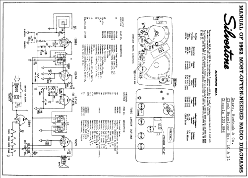 Silvertone 10 Clock Receiver Ch= 132.896 Order=57K 010; Sears, Roebuck & Co. (ID = 150480) Radio