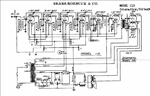 Silvertone 110 ; Sears, Roebuck & Co. (ID = 613772) Radio
