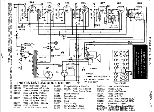 Silvertone 111A, 9-Tube Screen Grid Order= 57DM 1110 or 1112; Sears, Roebuck & Co. (ID = 1254879) Radio