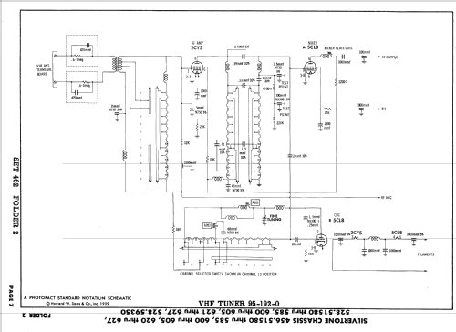 Silvertone 114, -5, 116, -5 Ch= 528.51580 to 528.51585; Sears, Roebuck & Co. (ID = 632936) Television