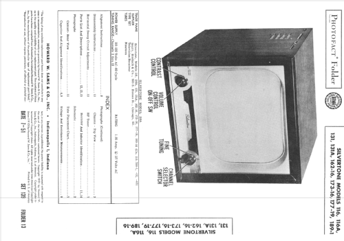 Silvertone 116 ; Sears, Roebuck & Co. (ID = 2026583) Television