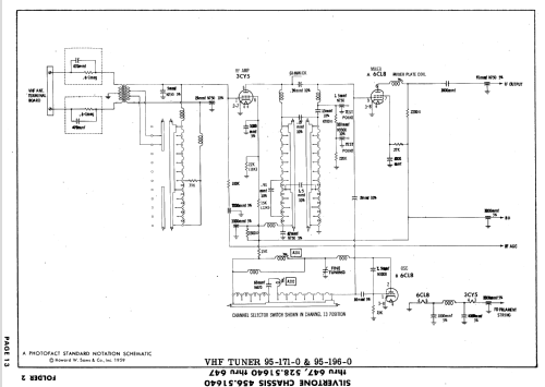 Silvertone 118-5CH, L Ch= 528.51641, -643, -645, -647; Sears, Roebuck & Co. (ID = 623944) Television